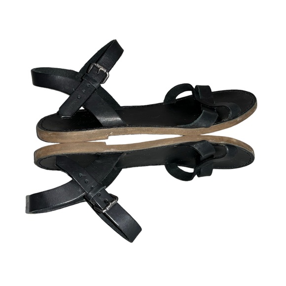 Madewell Black Crisscross Boardwalk Sandals Size 7.5 - Picture 3 of 7